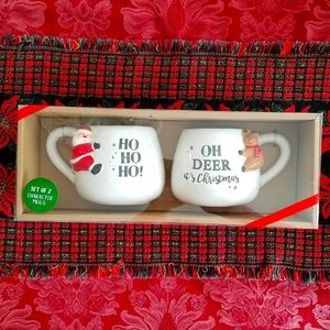 NIB Christmas Character Mugs set of 2
